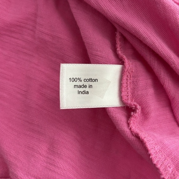 Lane Bryant Pink Sleeveless Top w/Crochet Neckline. 100% Cotton. Size 14/16. - Picture 6 of 9